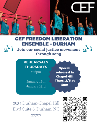 CEF Freedom Liberation Ensemble: Join the Social Justice Movement Through Song